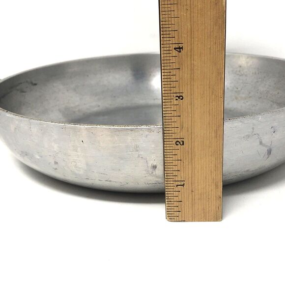 Wear-Ever Aluminum Hallite 10.5" Skillet Fry Pan Copper Toned Lid VTG USA  #2600 - Picture 14 of 14